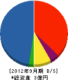昭和電設 貸借対照表 2012年9月期