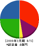 木本工務店 貸借対照表 2008年3月期