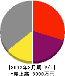 花村潜水 損益計算書 2012年3月期