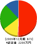 長尾熔接所 貸借対照表 2009年12月期