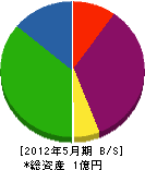 前田造園 貸借対照表 2012年5月期
