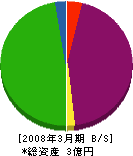 日本リソース 貸借対照表 2008年3月期
