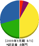 関西畳工業 貸借対照表 2009年9月期