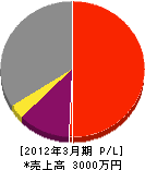 武井工業 損益計算書 2012年3月期