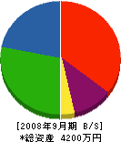 道南汚泥リサイクルセンター 貸借対照表 2008年9月期