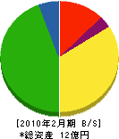 秋山組 貸借対照表 2010年2月期