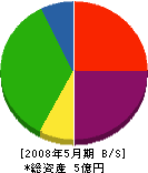 鶴岡建設 貸借対照表 2008年5月期