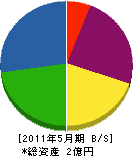 中井工作所 貸借対照表 2011年5月期