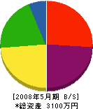 川島製作所 貸借対照表 2008年5月期