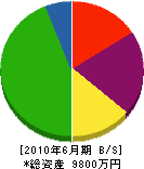 安田土木 貸借対照表 2010年6月期