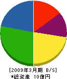 セキヤヒューム 貸借対照表 2009年3月期