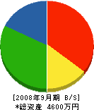 田辺組 貸借対照表 2008年9月期