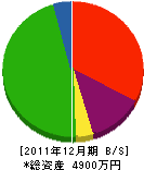 長尾組 貸借対照表 2011年12月期