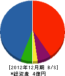 宇佐見建設 貸借対照表 2012年12月期