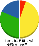 鈴木 貸借対照表 2010年8月期
