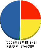 太田建築 貸借対照表 2009年12月期
