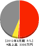 九州国土開発 損益計算書 2012年4月期