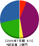 川崎電業 貸借対照表 2008年7月期