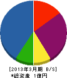小島組 貸借対照表 2013年3月期