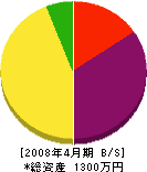 増田管機工業所 貸借対照表 2008年4月期
