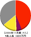 山崎工業 損益計算書 2008年11月期