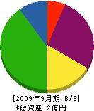 井原組 貸借対照表 2009年9月期