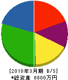 奥村土木 貸借対照表 2010年3月期