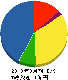 塚本組 貸借対照表 2010年8月期