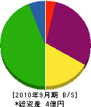 日本水工 貸借対照表 2010年9月期