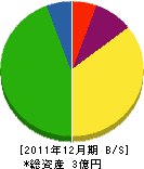 ＊阪中緑化樹生産センター 貸借対照表 2011年12月期