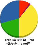鶴見曹達 貸借対照表 2010年12月期