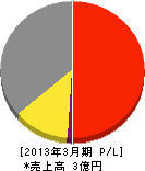 田川液化石油ガス事業（同） 損益計算書 2013年3月期