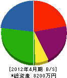 大塚興業 貸借対照表 2012年4月期