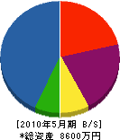 藤岡水道工業 貸借対照表 2010年5月期