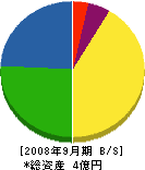 関西畳工業 貸借対照表 2008年9月期