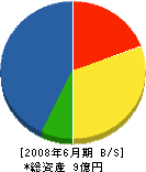 讃州電気工事 貸借対照表 2008年6月期