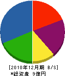 藤村式黒板製作所 貸借対照表 2010年12月期