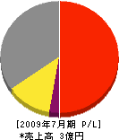 渡辺土建 損益計算書 2009年7月期