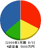 長崎県電気工事業工業組合 貸借対照表 2008年3月期