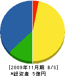 富士野建設 貸借対照表 2009年11月期