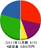 妹川建設 貸借対照表 2011年12月期