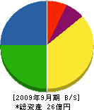 名東電気工事 貸借対照表 2009年9月期