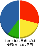 村井建設 貸借対照表 2011年12月期