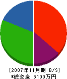 飯塚水道工業 貸借対照表 2007年11月期