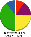 日本道路整美 貸借対照表 2010年8月期
