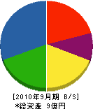 小野寺鐵工所 貸借対照表 2010年9月期