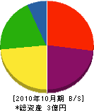 池田工業 貸借対照表 2010年10月期