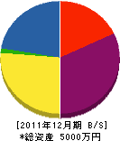 筑陽舗道 貸借対照表 2011年12月期