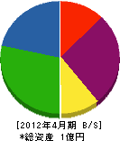 駒ケ峯施設工業 貸借対照表 2012年4月期