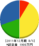 寺田建設 貸借対照表 2011年12月期